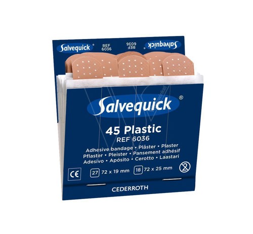 Salvequick 6 nachfüllpflaster kunststoff