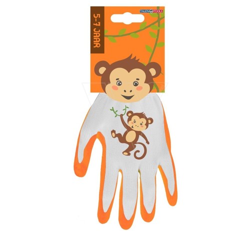 Kinderhandschoen aap 5-7 jaar
