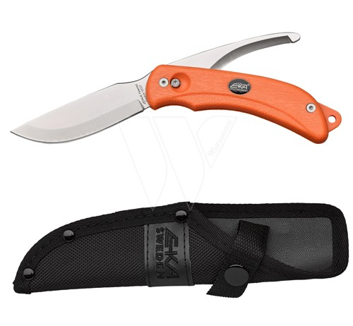 Hunting knife eka swingblade hunting knife orange