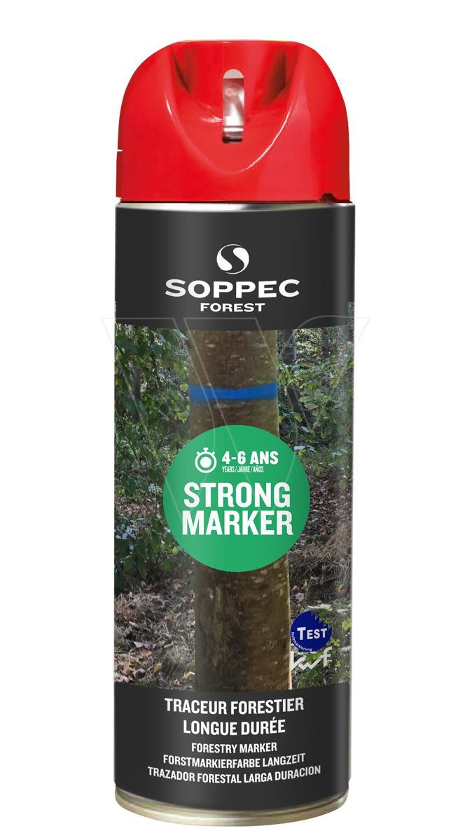 Soppec markeerverf "strong" rood