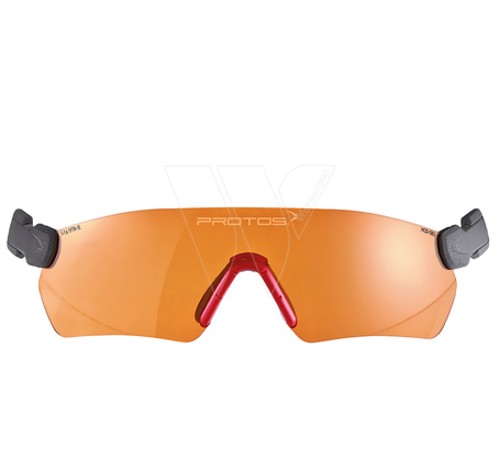 Protos insert safety glasses orange