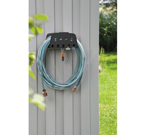 Wall holder with hose