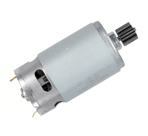 Motor with pinion
