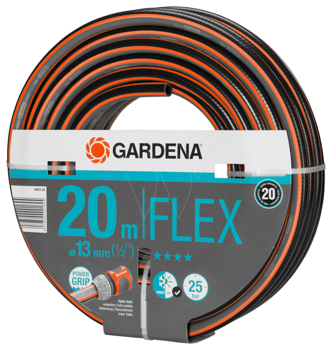 Tuyau d'arrosage robuste à 5 épaisseurs flexibles Gardena avec