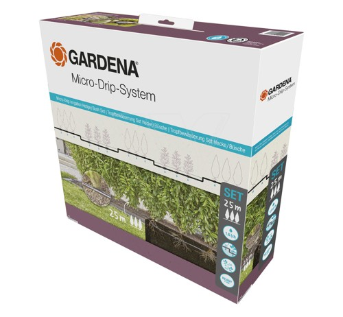 Gardena mds starter set strauchhecke 25m