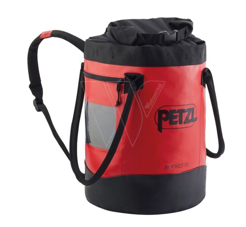 Petzl bucket material bag 30 liters red