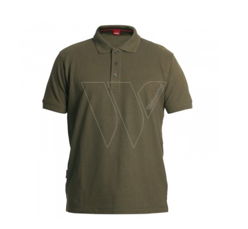 Work polo with buttons olive - s